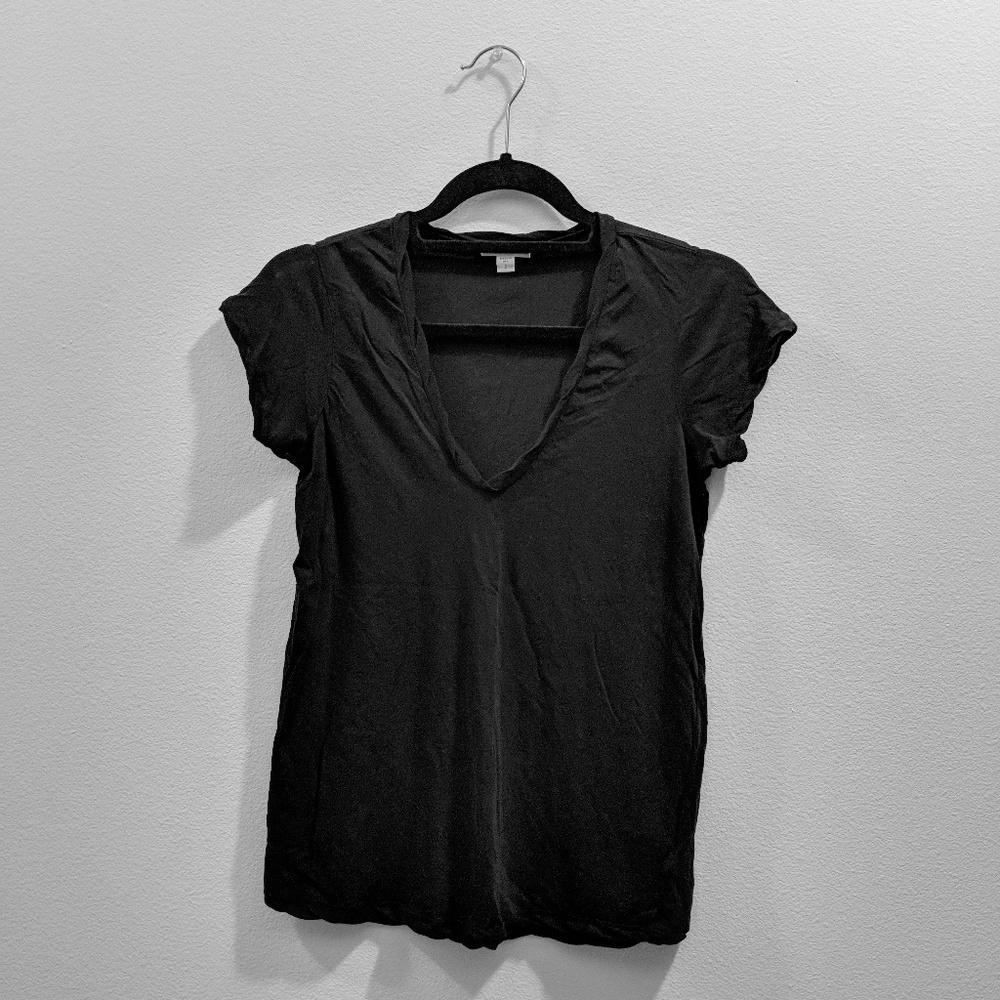 James Perse High Gauge Deep V Tee